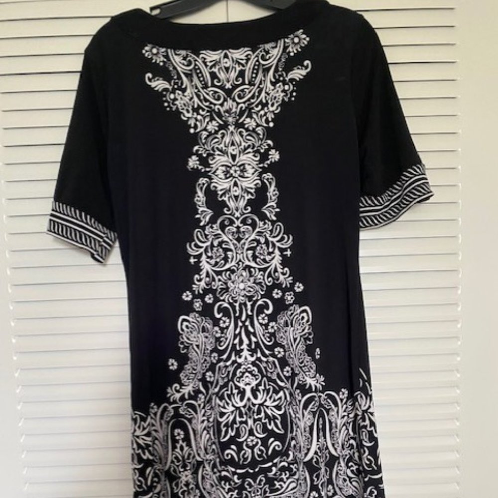 Style&Co Black and White Dress